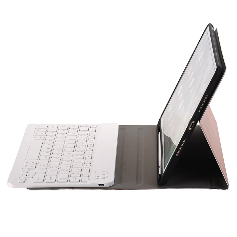 

Keyboard Case for IPad 10.2 2019 with Pencil Holder Case for Apple IPad 7Th Generation A2200 A2198 Wireless Keyboard Capa (Roseg