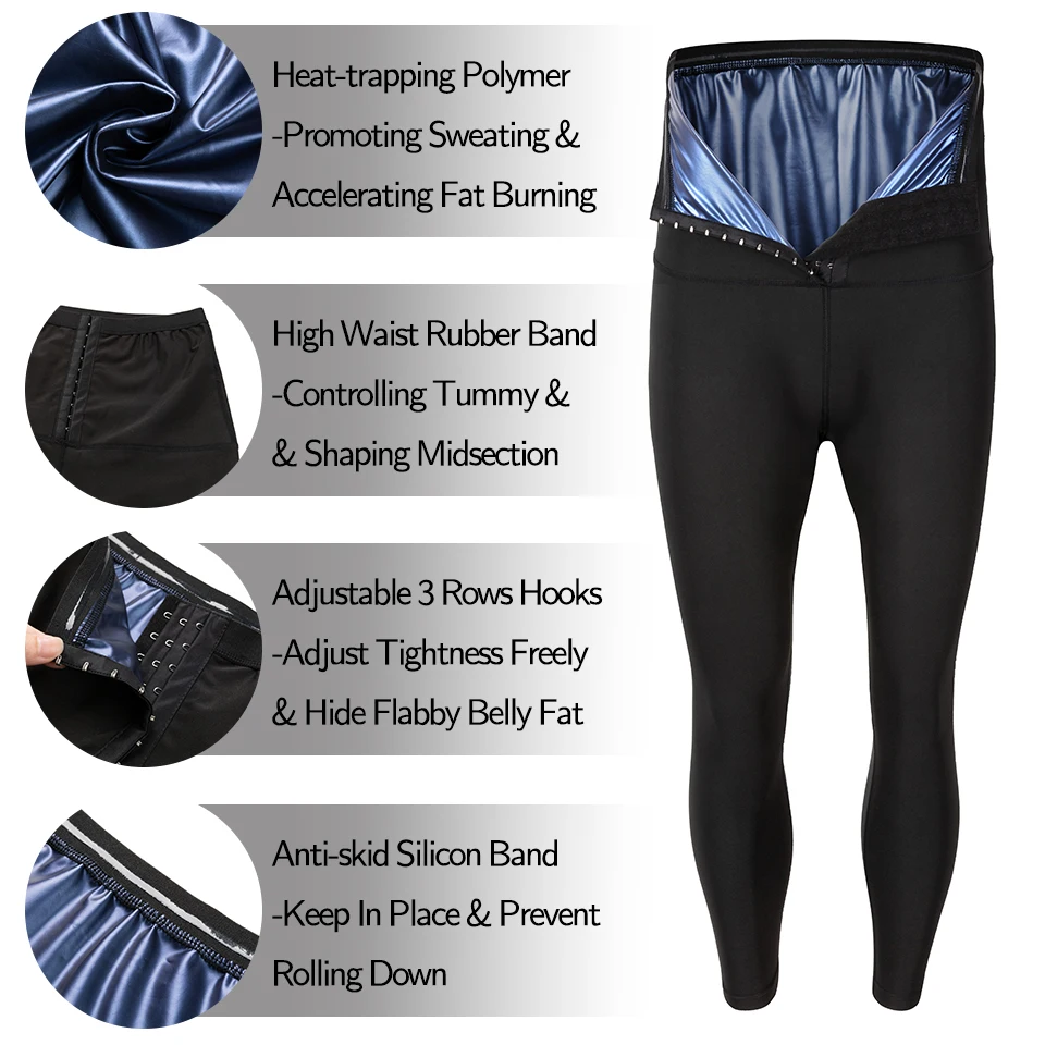 Мужские костюмы для сауны брюки спортивные Леггинсы с завышенной талией
