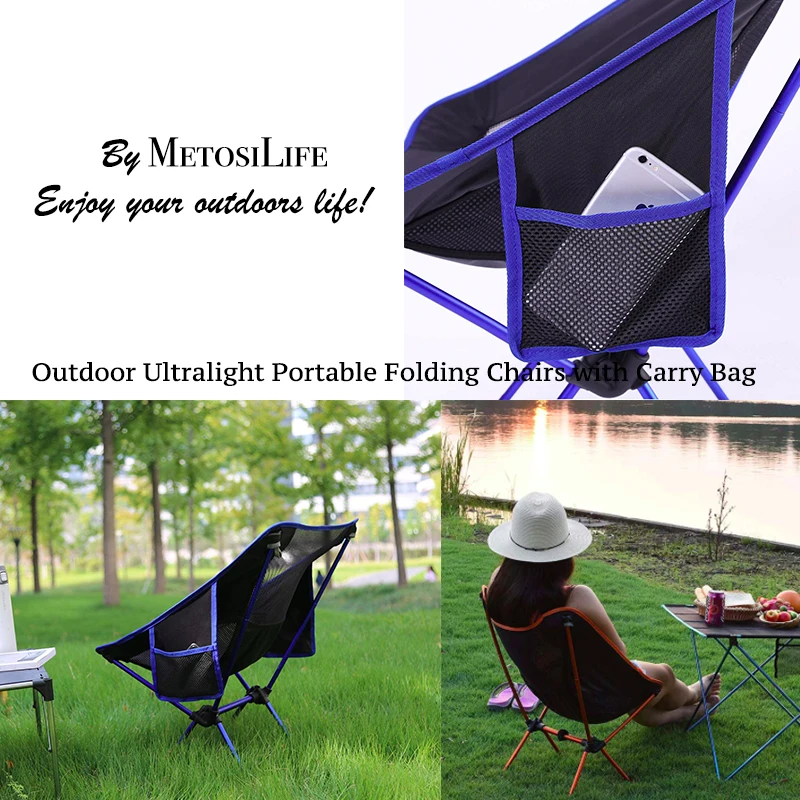Уличные сверхлегкие портативные складные стулья с сумкой для переноски