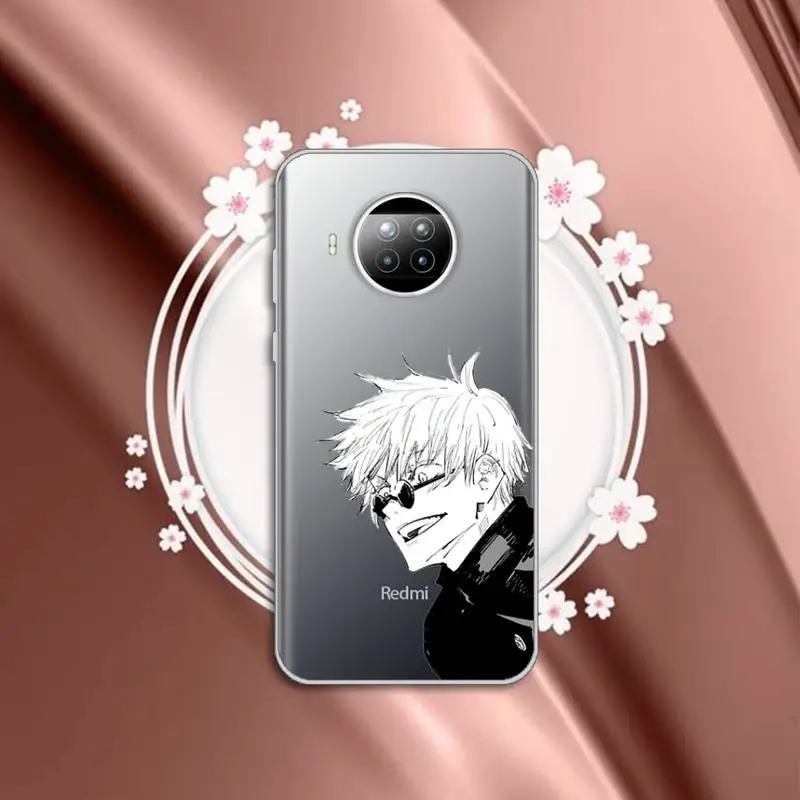 

Jujutsu Kaisen Phone Case Transparent for Xiaomi mi Redmi note 10 t 8 9 pro lite 11 Samsung S 8 9 10 20 plus ultra