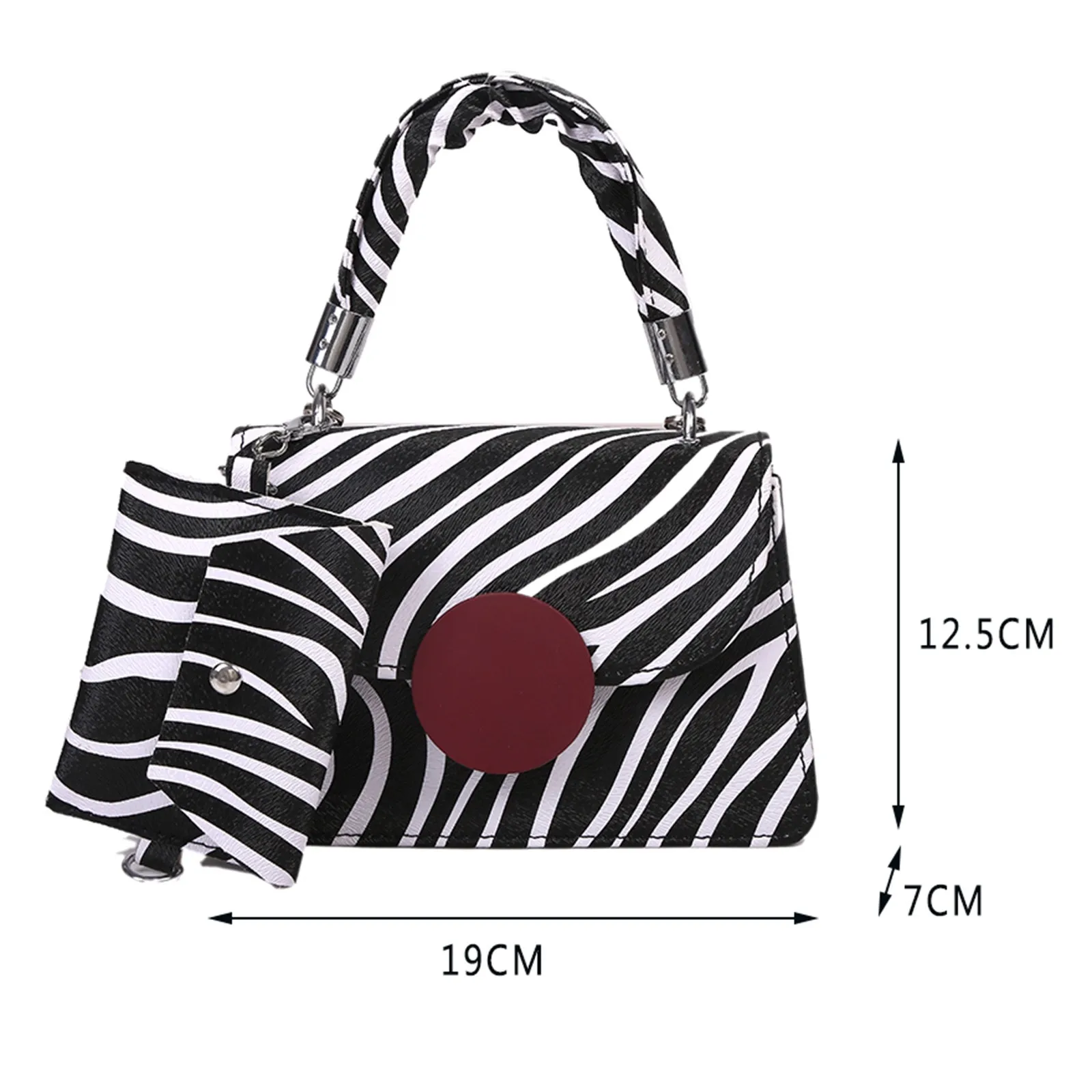

Fashion Exquisite Shopping Bag Portable Women Leather Shoulder Bag Cow Print PU Handbags Lady Shopping Purse flap tote 2021#G30