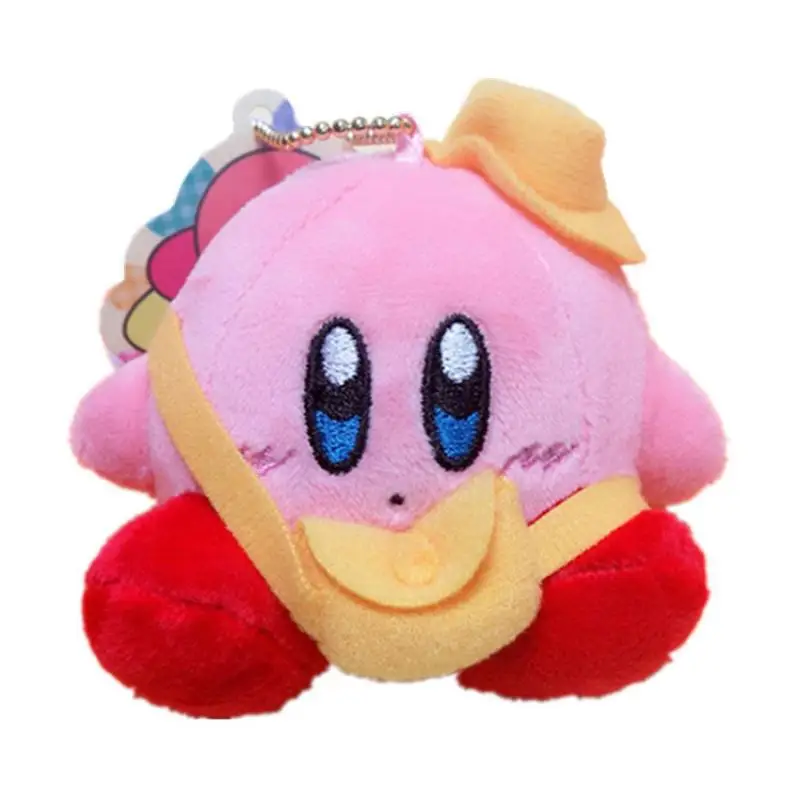 8 см Kawaii Милая мультяшная звезда Kirby Plushie брелок Мини Мягкая кукла украшение аниме