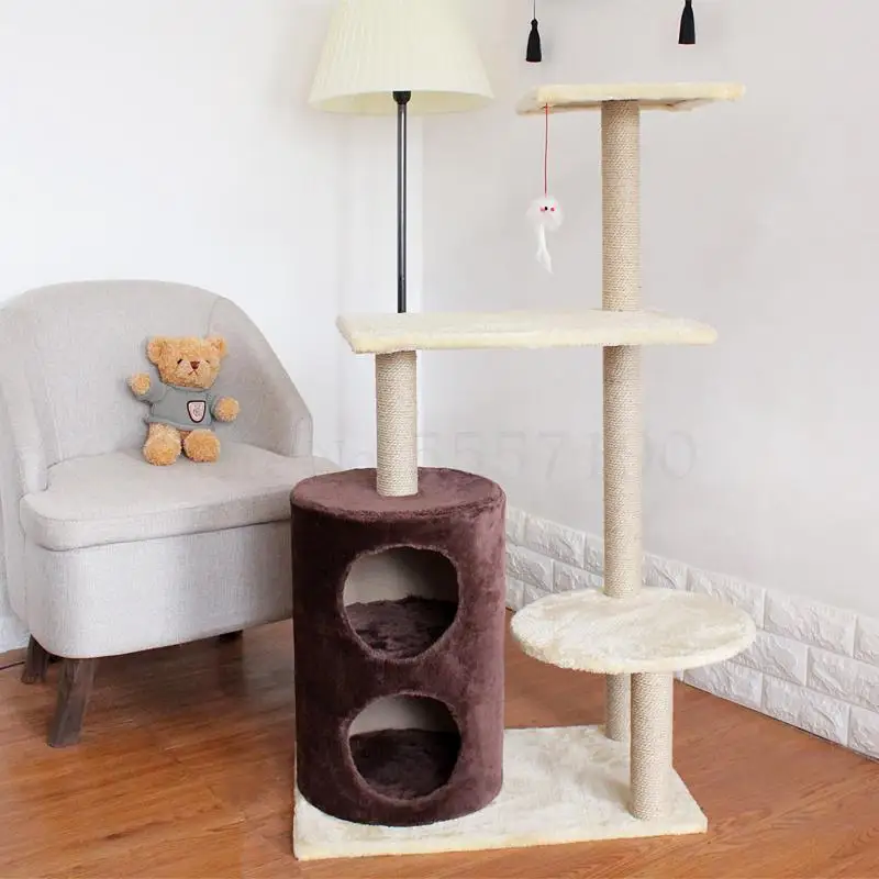 Всесезонная рама для кошек двойное гнездо веселая Когтеточка прыгающая