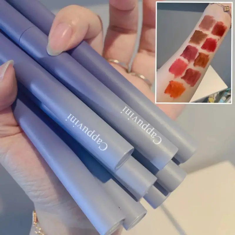 

6 Colors Velvet Makeup Lip Gloss Long Lasting Liquid Lipstick Matte Lip Tint Sexy Lipgloss Long Lipstick Cosmetics Make Up Tools