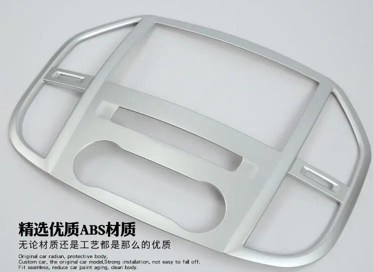 

For Mercedes Benz Vito 2017 1PC Silver ABS Chrome Car Interior Navigation Control Panel Air Conditioner Outlet Frame Cover Trim