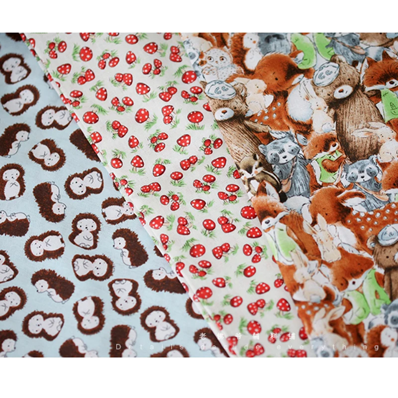 Хорошая 135 см в ширину гриб виде ежа из хлопчатобумажной ткани с изображением