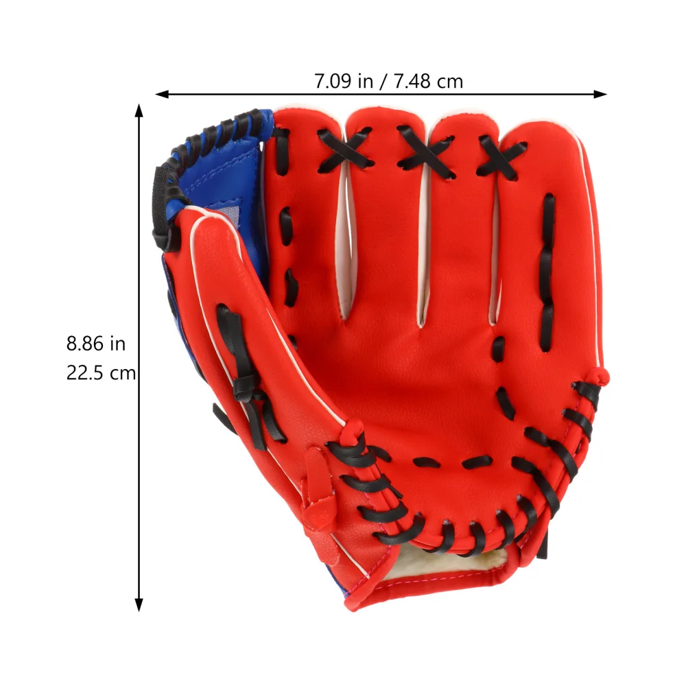 

1Pc Baseball Glove PU Thickened Glove Pitcher Training Glove Infielder's Glove