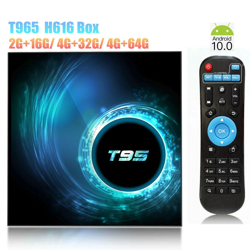 

Quad Core TV Box 10.0 HD2.0 Television Receiver Replacement for Android 10.0 Media Player Set Top Box