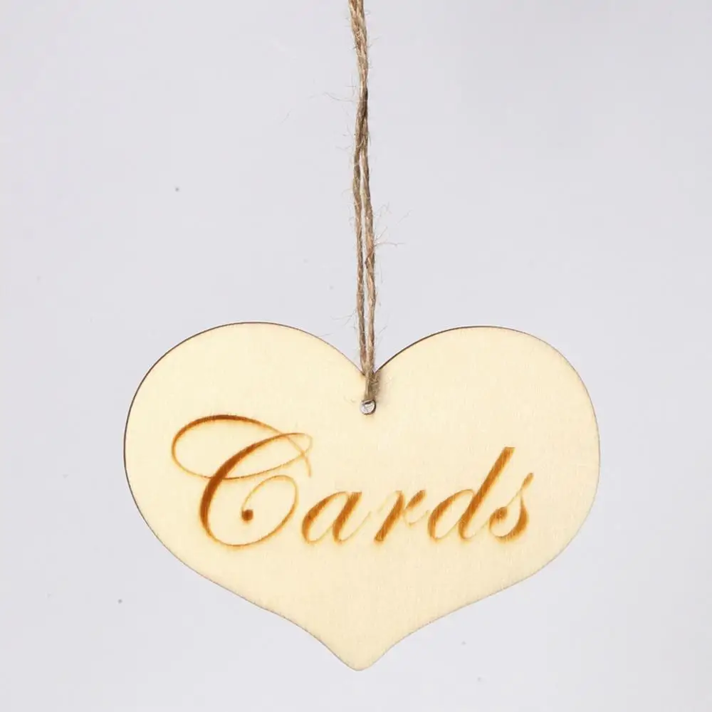 

20pcs cards wedding favor wood wedding sign