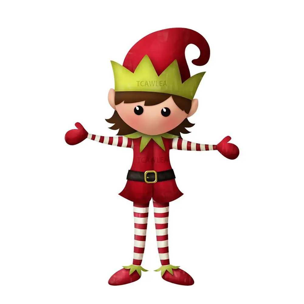 Новые рождественские эльфы металлические Вырубные штампы для рукоделия