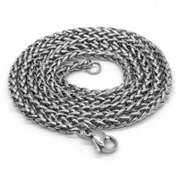 6 0mm unisex stainless steel keel chain necklaces punk accessories lobster clasp vintage male female jewelry gifts necklace