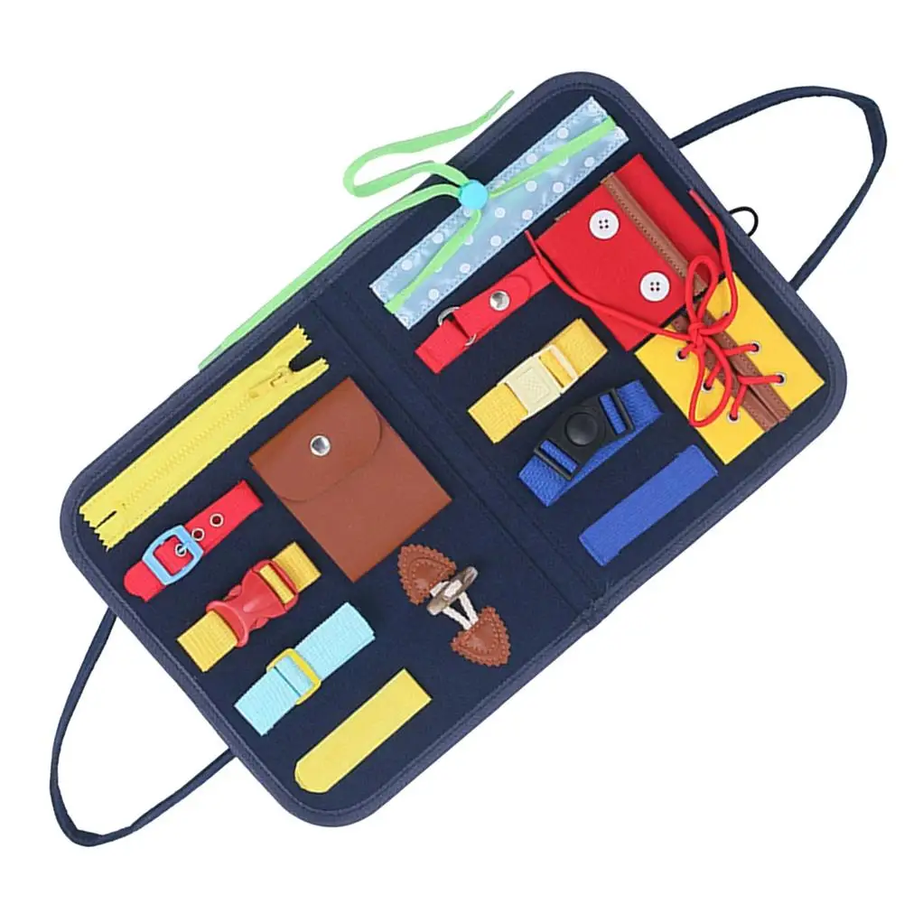 

Baby Felt Cloth Books Toddler Sensory Motor Basic Skill Training Toy Montessori Kids Early Learning Basic Life Skill Toy