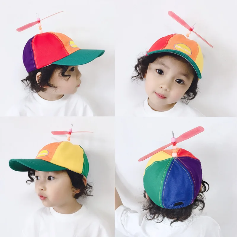 Новый стиль детский козырек от 2 до 7 лет Солнцезащитная шляпа с вертолетом