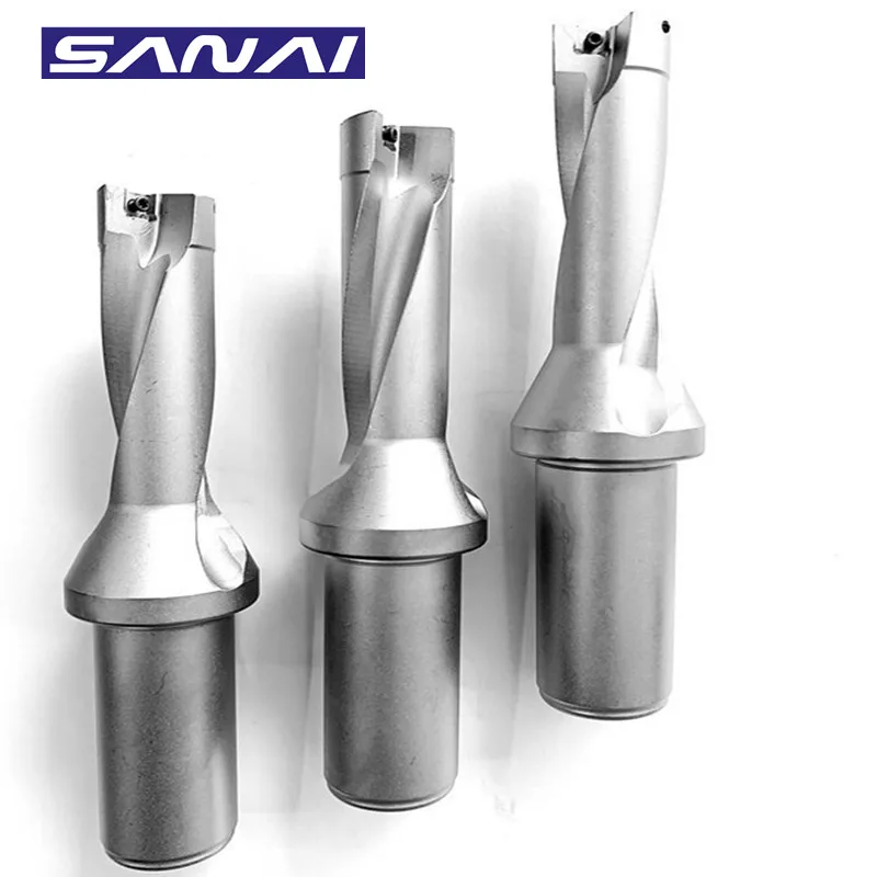 SANAI Indexable Drilling Bit SP Series Fast U Drill 2D 3D 4D 5D CNC Lathe Metal Drill14mm- 40mm Depth, Machinery Drilling Tool