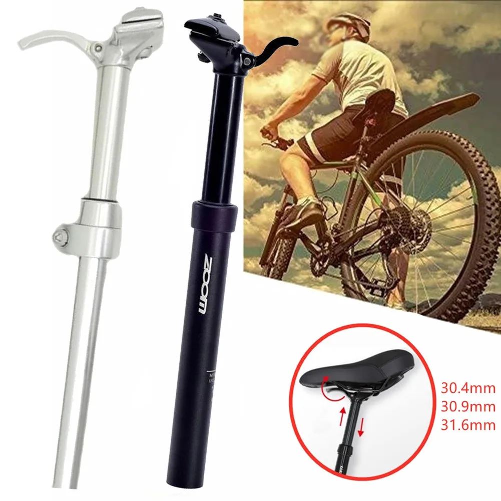 

Bicycle Hydraulic Dropper Seat Post Mountain MTB Bike Lifting Seat Tube Adjustable Seatpost 30.4/30.9/31.6mm Manual Ruler Scale