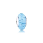 CKK небесно-синее муранское стекло, амулеты 925, оригинал, подходят для Pandora, браслеты из стерлингового серебра, бусины для изготовления ювелирных изделий для женщин