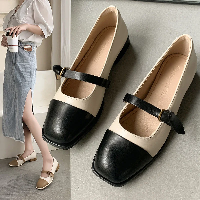 

Туфли на каблуке женские универсальные, элегантная обувь, квадратный носок, неглубокий Носок, классическое летнее платье, 2021