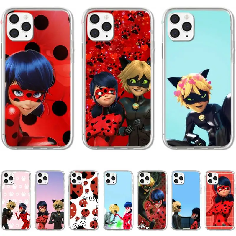 

Cartoon Lady-bug Phone Case For Iphone 5 SE 2020 6 6s 7 8 plus X Xr XS 11 12 Mini Pro Max Fundas Cover