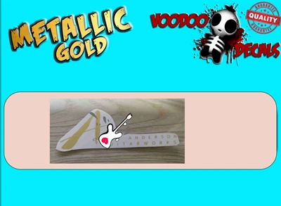 Водяная переводная наклейка с логотипом Тома Андерсона металлическая этикетка