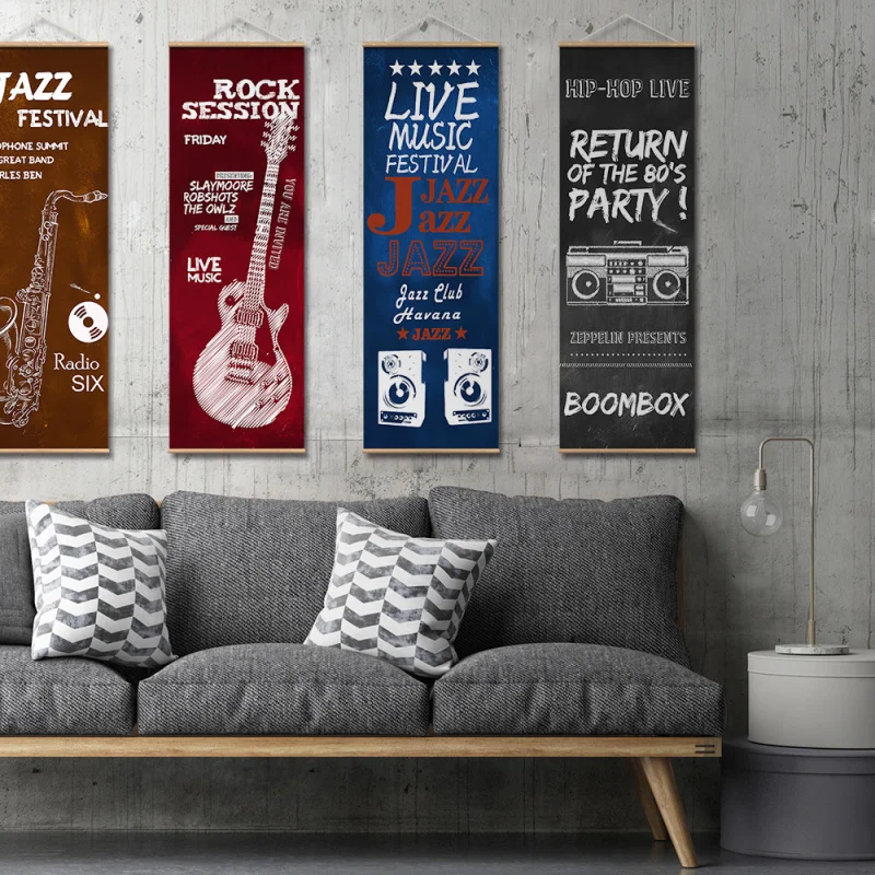 Настенная картина с музыкальными инструментами|Рисование и каллиграфия| |