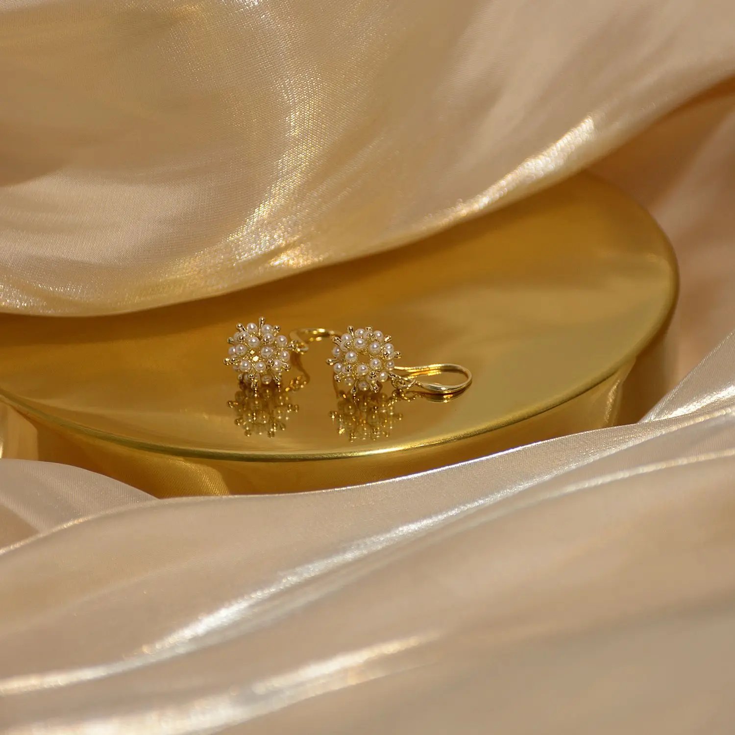 

14k Real Gold Korean Super Shining CZ Pearl Earring Elegant AAA Zirconia Drop Earring Birthday Gift Jewelry Pendant Brincos