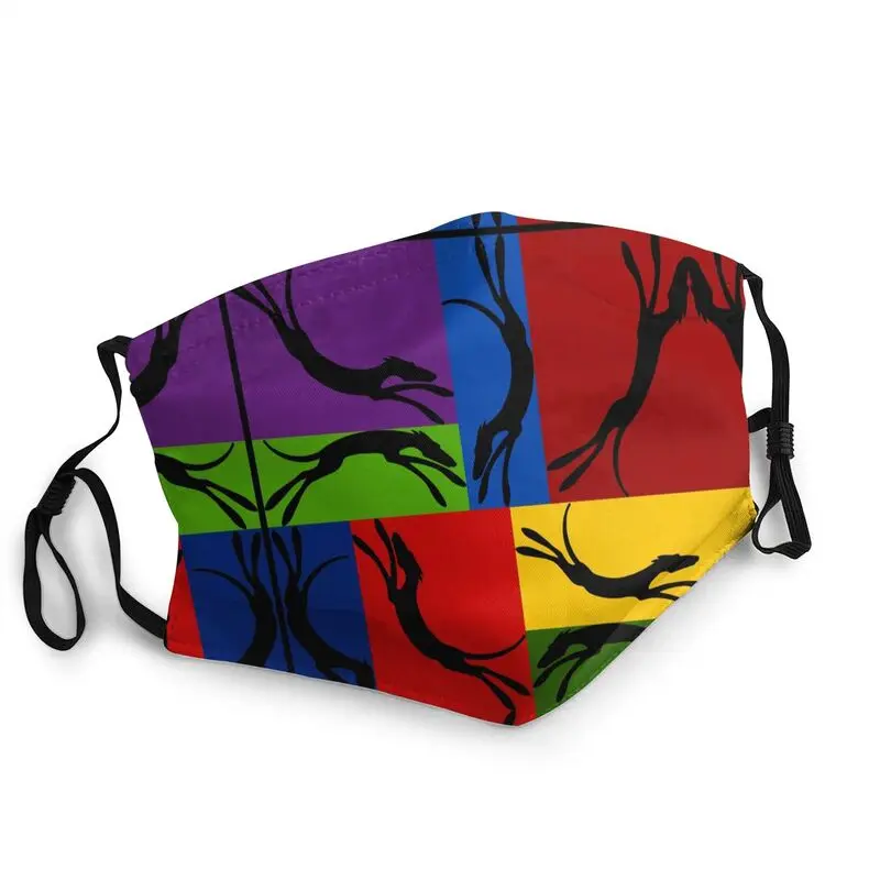 

Washable Italian Greyhound Lover Funny Pet Dog Mask Pop Art Hounds Mask Men Women Anti Dust Protection Respirator Mouth Muffle