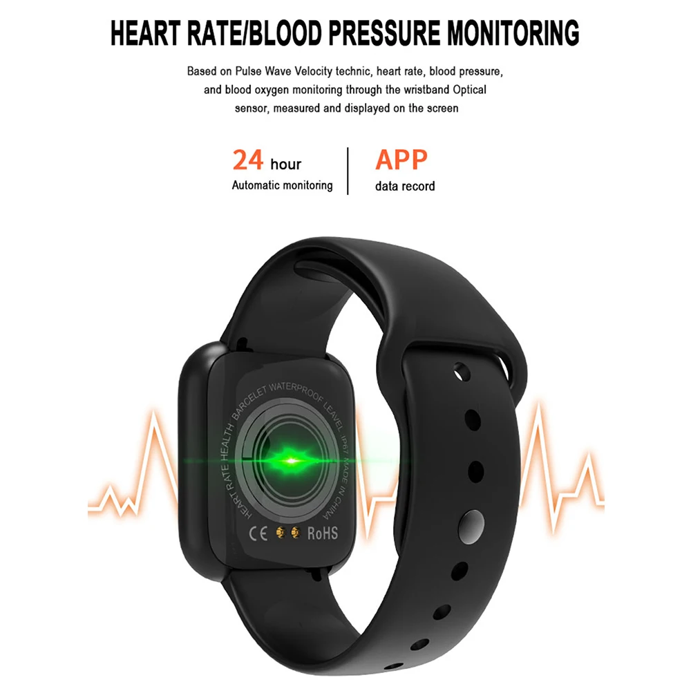 fashion new y68 pro sport smart watch women men smartwatch portable electronics heart rate fitness tracker for apple android ios free global shipping