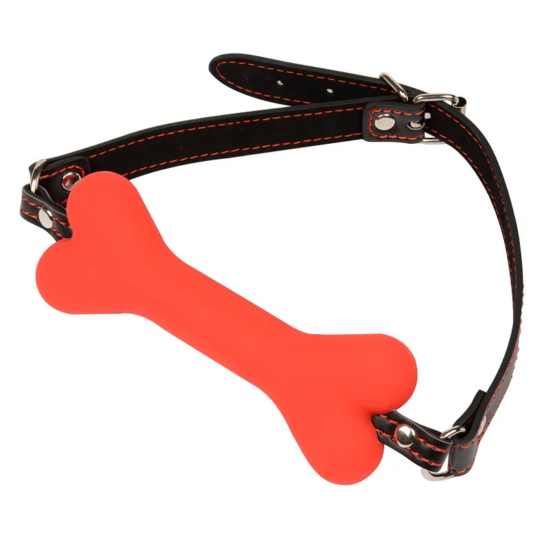 Собаке кость во рту кляп для орального секса БДСМ бандаж наручники открыть шарик