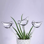 Автоматическое устройство для полива цветов, 1 шт., устройство для самополива растений, шарики в форме птицы, ручная выдувка, прозрачные пластиковые лампочки для воды