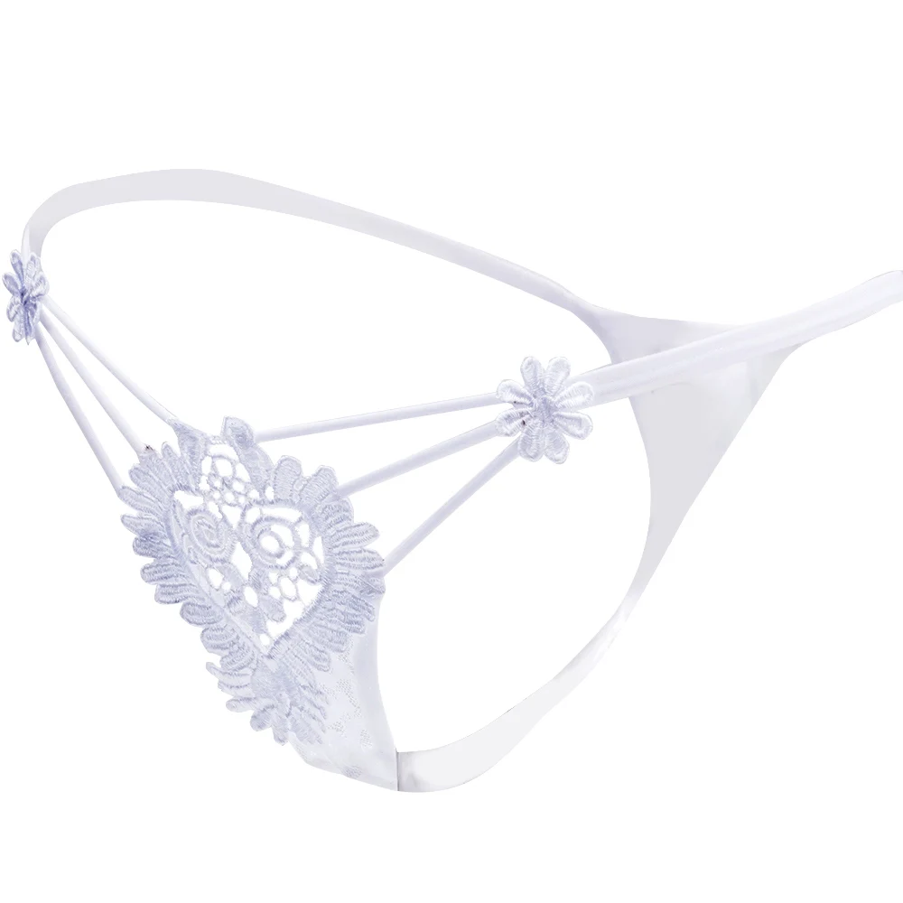 Женские стринги изысканное женское нижнее белье с вышивкой цветов трусики