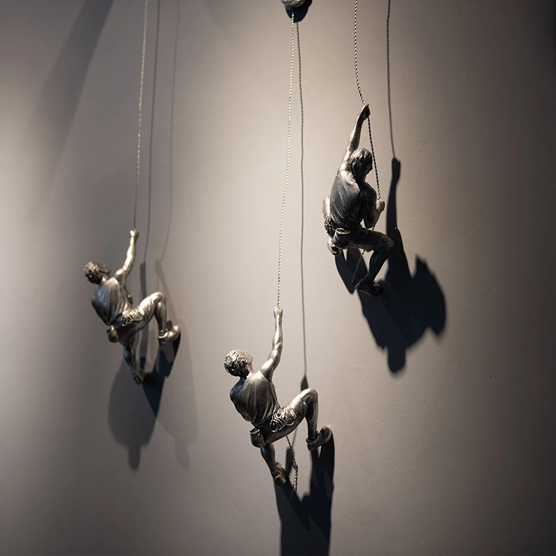 Настенное художественное подвесное крепление из смолы для альпинизма в