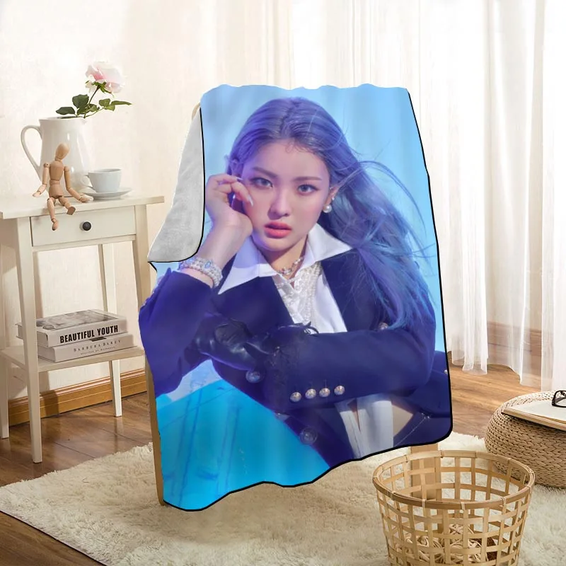 Новое поступление одеяло LIGHTSUM KPOP с принтом мягкое покрывало для