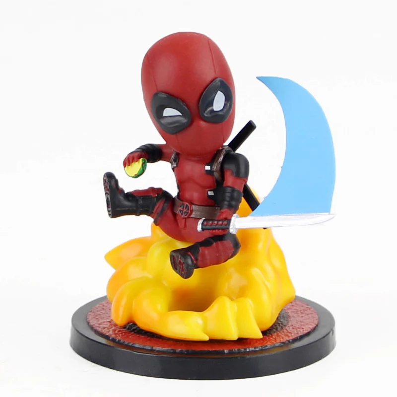 Игрушечная фигурка Дэдпула мини яйцо серия атаки X Men Уэйд с единорогом котенок