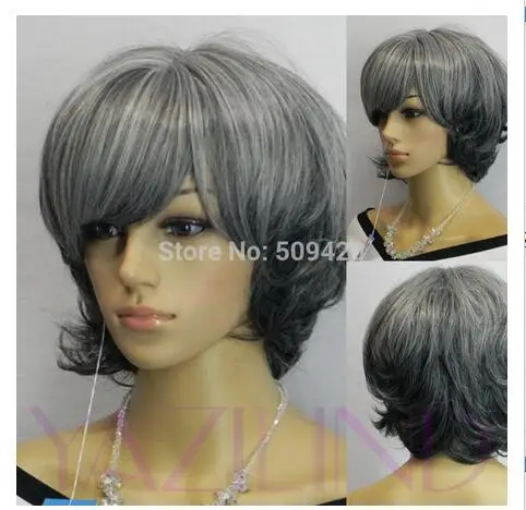 Блонд длинные волнистые Ryugazaki короткие белые черные микс косплей парик Kanekalon