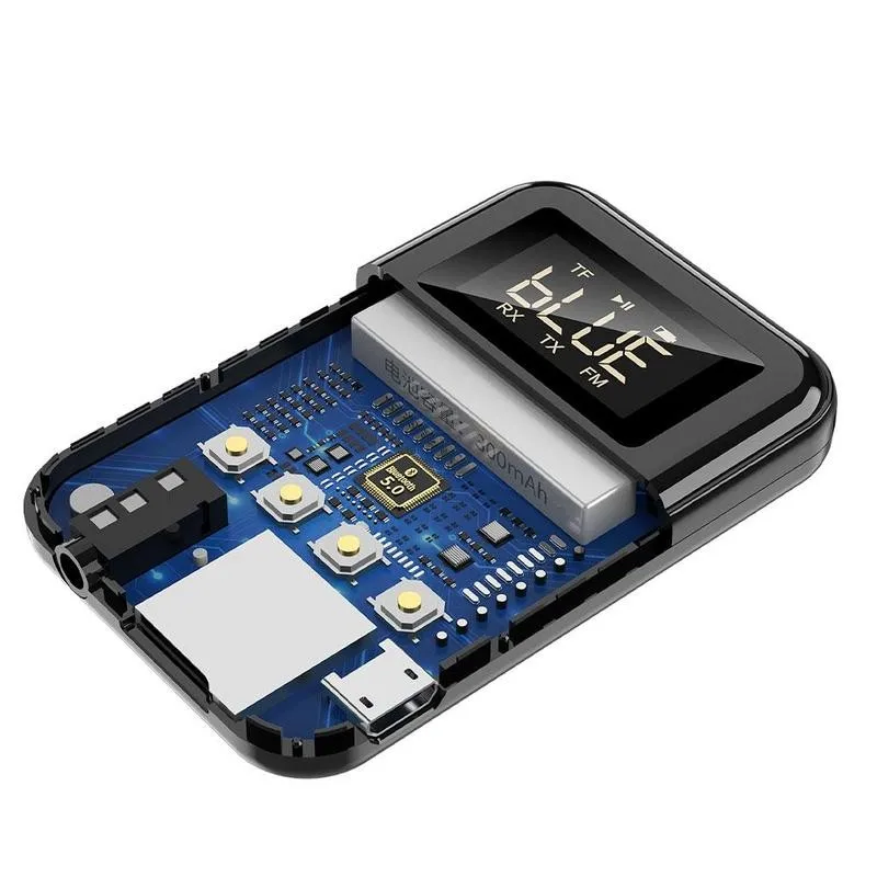 Новый приемник Bluetooth передатчик 2 в 1 BT V5.0 адаптер стиль FM/старый динамик