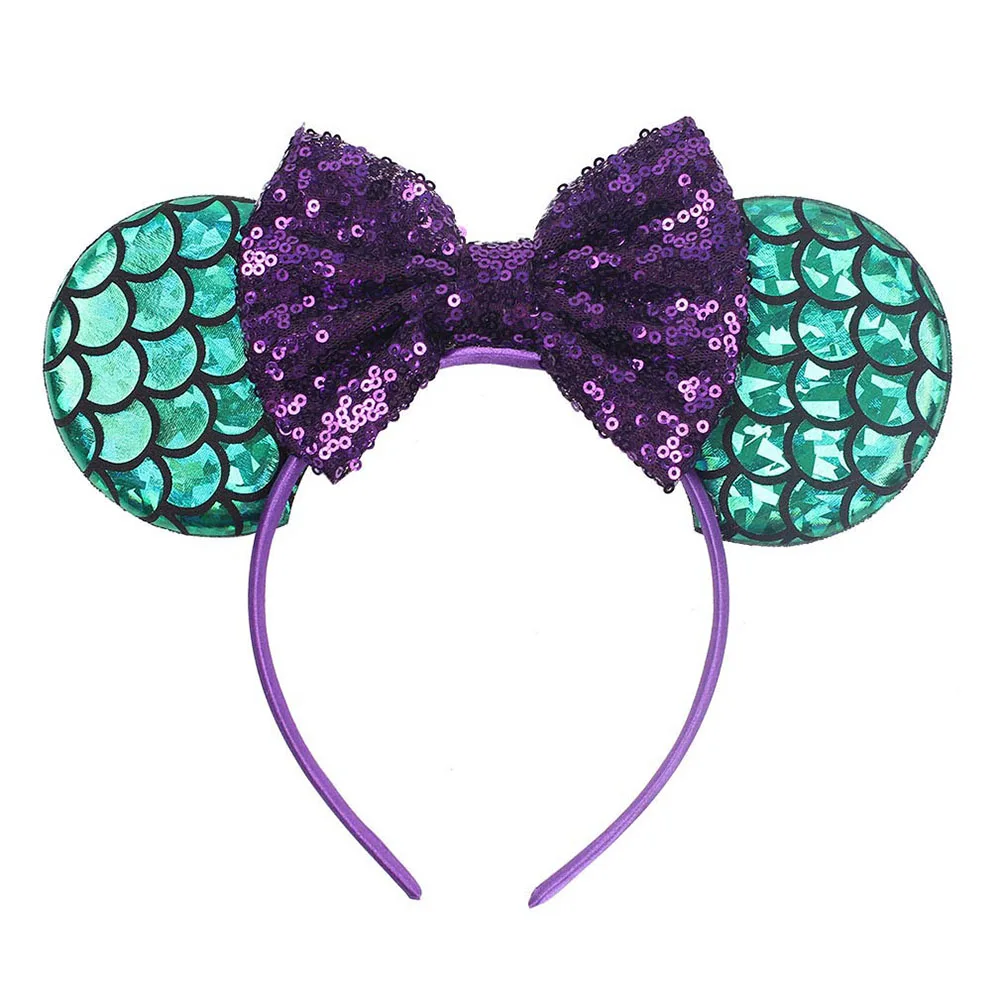 

Girls Party Cute Gifts Fashion Cartoon Hairband Summer Sequin Bowknot Baby Headband Children Ears Hair Accessories Glitter