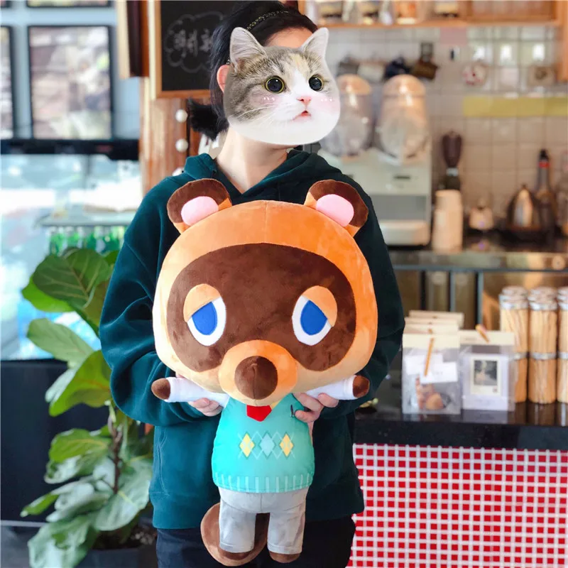 60 см плюшевые куклы Tom Nook енот животные перекрестные игры персонаж мультфильма