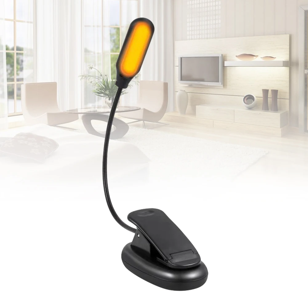 

Battery Powered Eye Protection Flexible LED Reading Light Bendable Neck USB Rechargeable Headboard Kids Night Lamp Mini Clip On