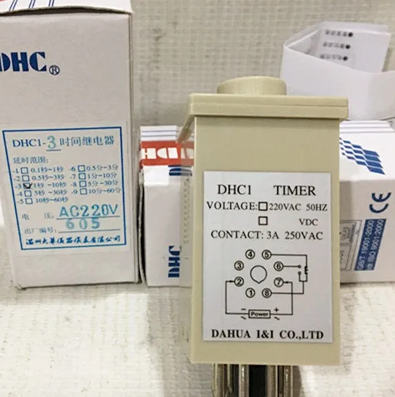 

Реле времени Ultra-Mini DHC1-3, диапазон задержки DHC1-6, DHC1-7, DHC1-8, DHC1-9