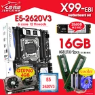 Материнская плата JINGSHA X99 с XEON E5 2620 V3 2*8G DDR4 2133 память REG NVME 256 ГБ M.2 SSD GTX960 4 Гб охлаждающий комбинированный комплект SATA3