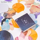 Lychee Life 45 шт.лот, дизайнерские канцелярские принадлежности со звездами, бумажные декоративные штампы сделай сам, наклейки для ноутбука, счастливые планировщики, альбом для скрапбукинга