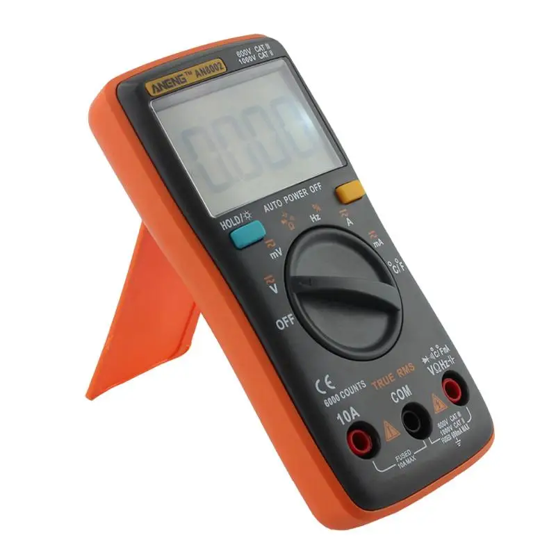 ANENG AN8002 Digital Multimeter True RMS 6000 Counts AC/DC Ammeter Voltmeter Ohm Temperature Tester Profesional Current Meter |