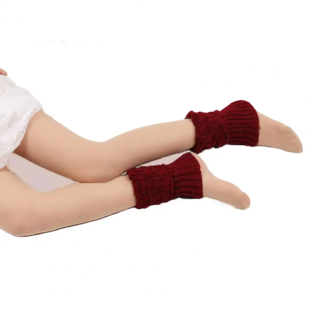 

1 Pair Winter Women Cuffed Crochet Boot Cuffs Socks Knit Toppers Elastic Leg Warmers Elastic Turn Down Cuff Boot Toppers