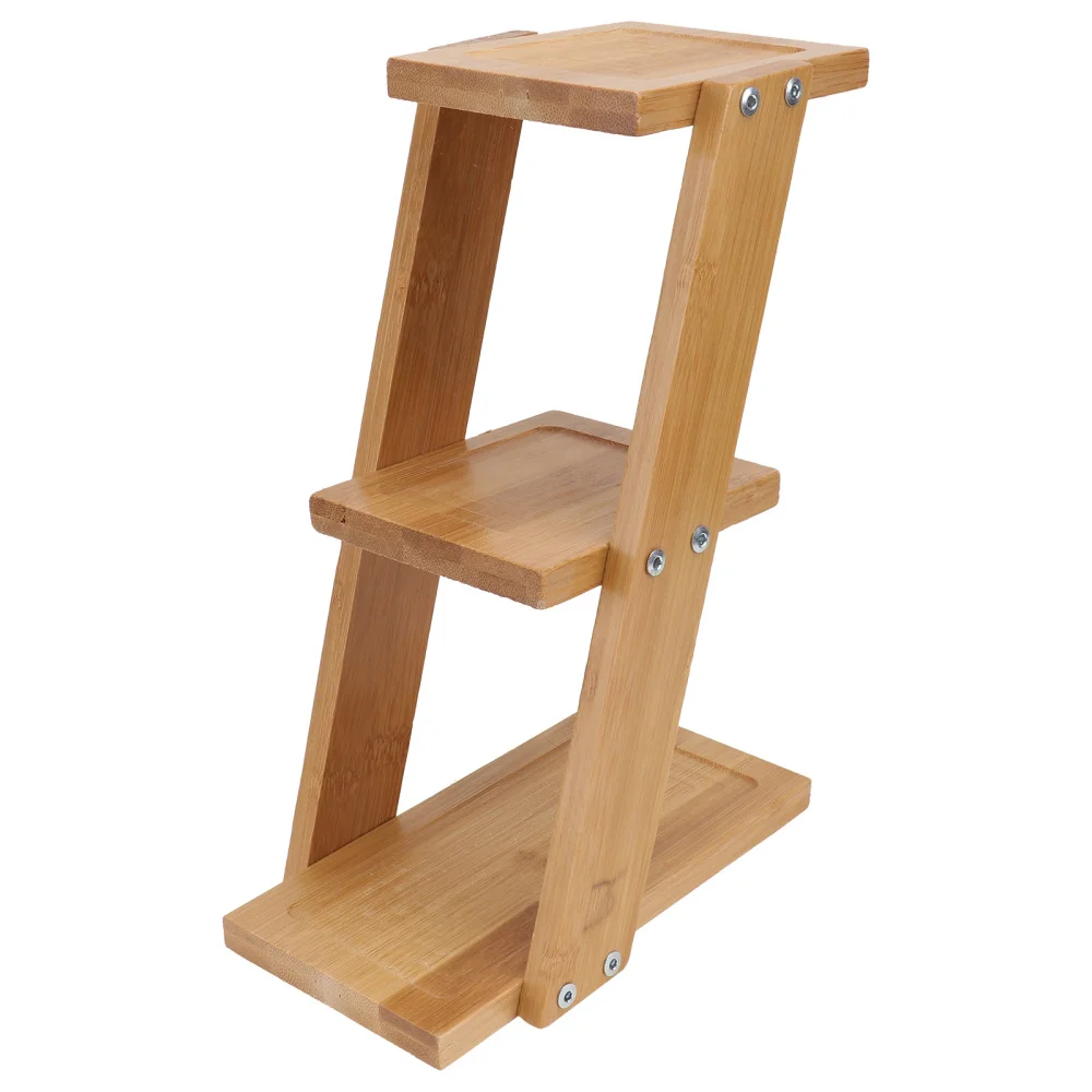 

1pc Flowerpot Holder Balcony Flower Rack Decorative Flower Rack (Light Brown)