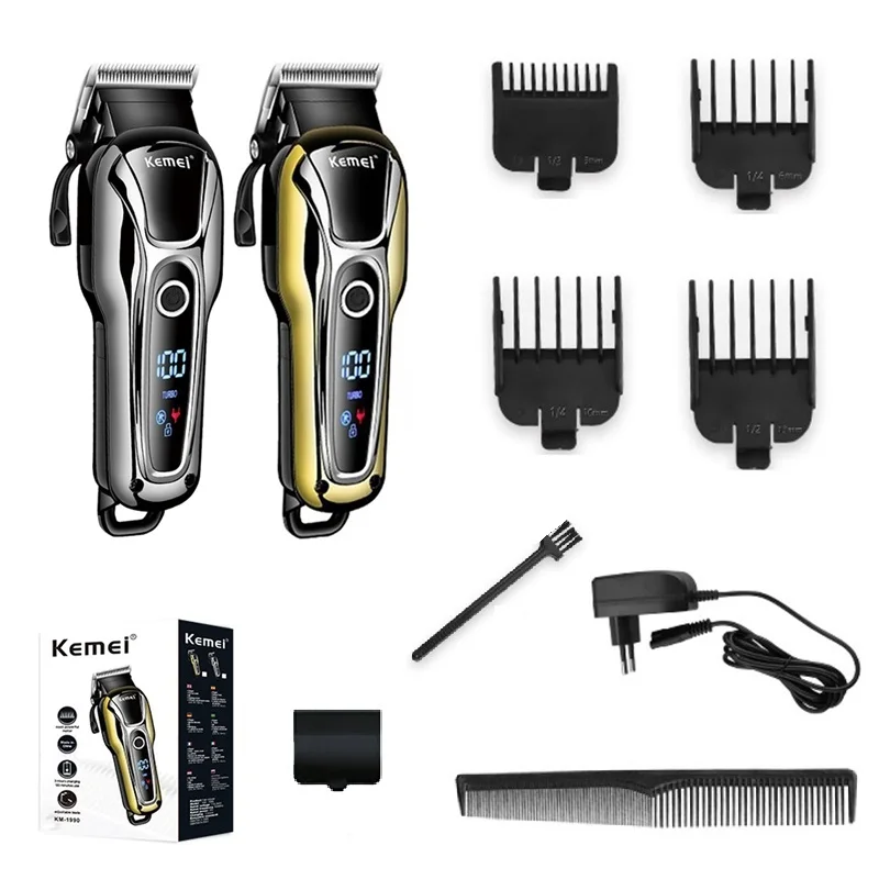 

Original adjustable LCD professional hair clipper for men electric beard hair trimmer haircut machine barber cordless set