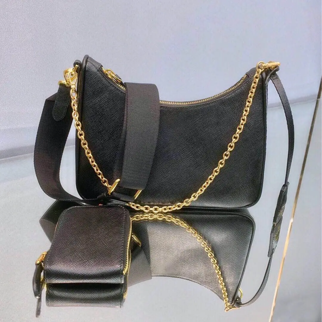 

Genuine cowhide leather handbag hobo crossbody bag shoulder for women fashion bags lady chains handbags chain purse messenger