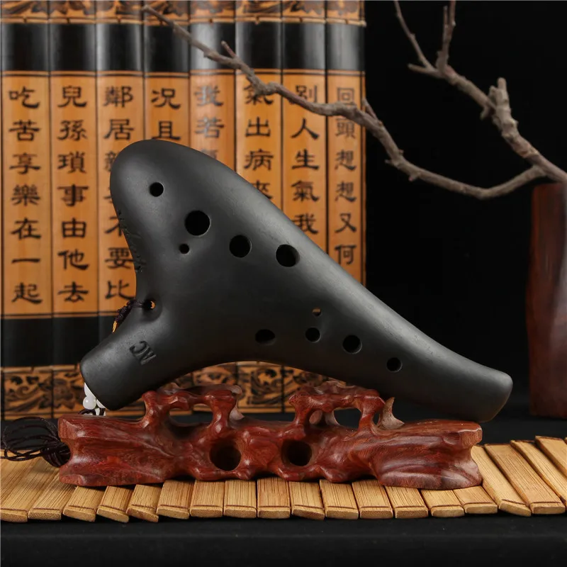 12 отверстий окарина черные керамические изделия керамика Alto C Legend of Zelda