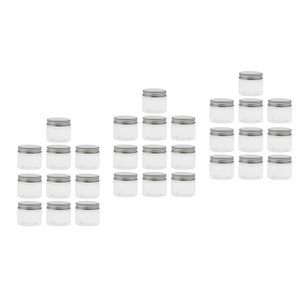 30 упаковок пустых косметических контейнеров круглые банки для образцов теней