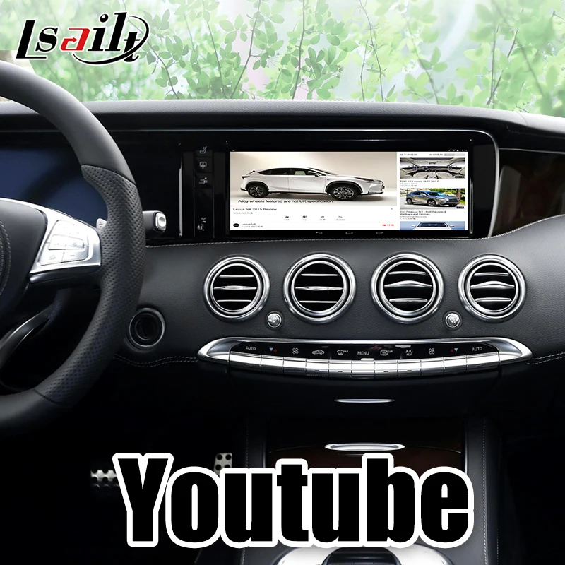 LsailtAndroid 7 1 GPS навигация видео Интерфейс коробка для Mercedes Benz 2015-2019 NTG5.0-5.4
