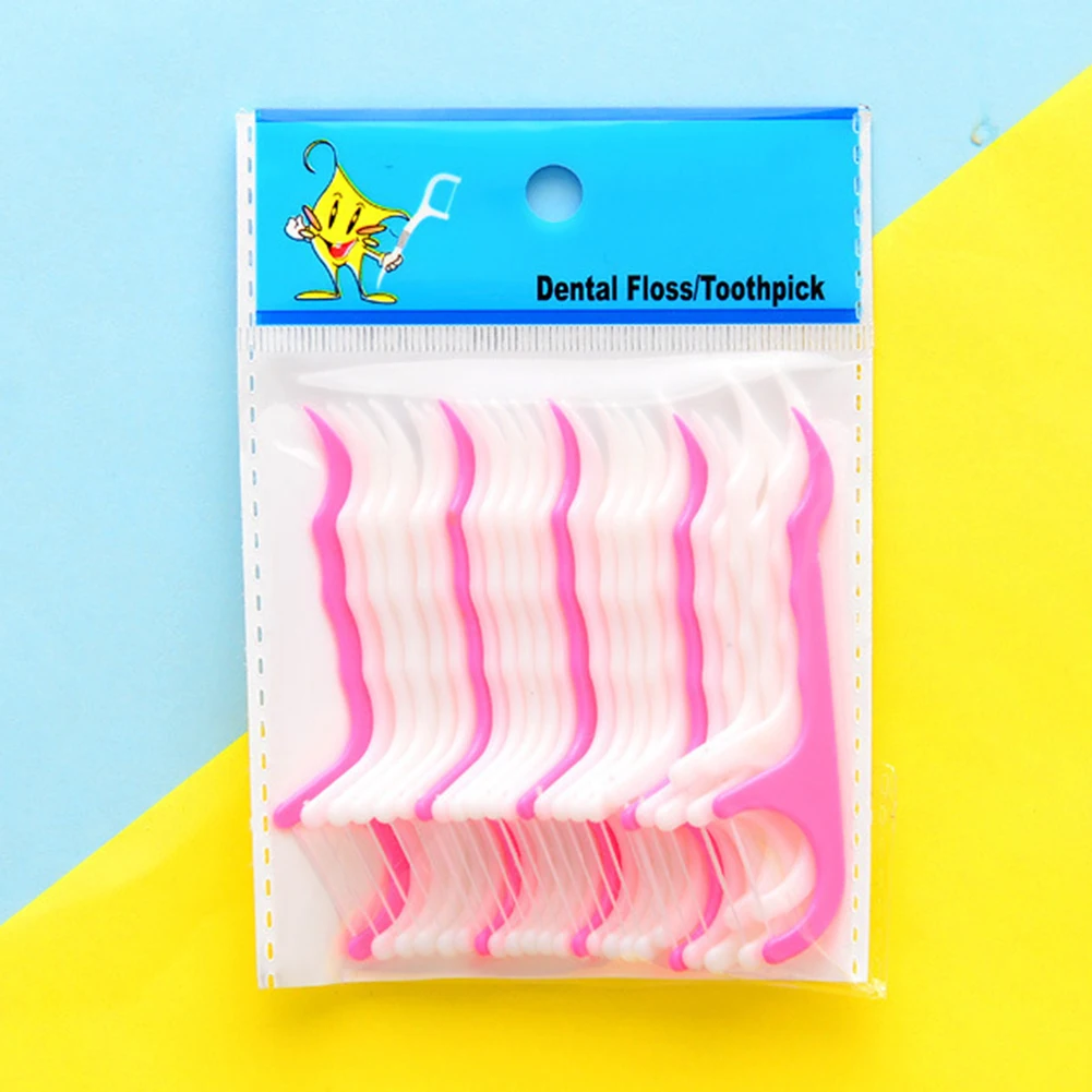 Одноразовая зубная нить 8 см для чистки зубов 25 шт. | Красота и здоровье
